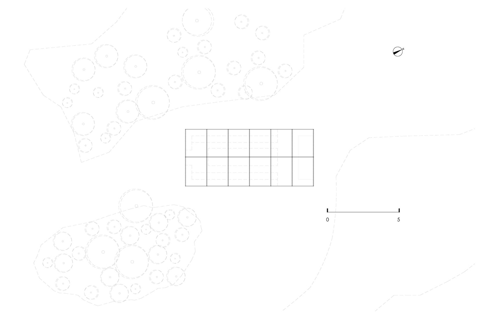 Floor plan. Cempasúchil Pavilion by COLAR Colectivo de Arquitectura.