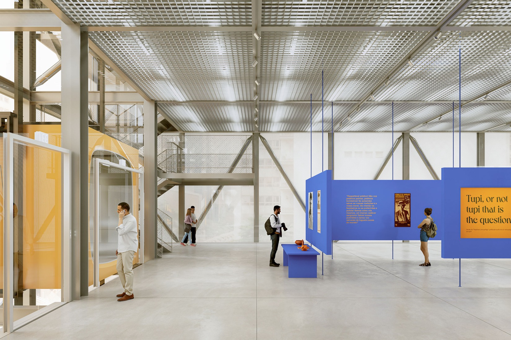 Rendering. Itaú Cultural by Libeskindllovet Arquitetos + Ben-Avid Studio. Image by Libeskindllovet Arquitetos.