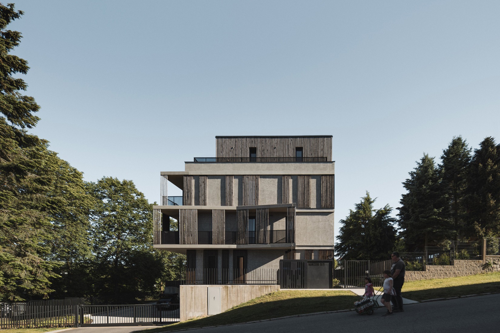Mánesova Apartment Building by OK PLAN ARCHITECTS. Photograph by Petr Polák Studio.