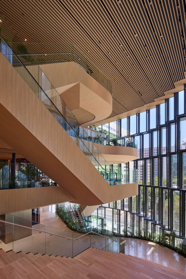 Tenjin Business Center II by OMA. Photograph by Tomoyuki Kusunose.