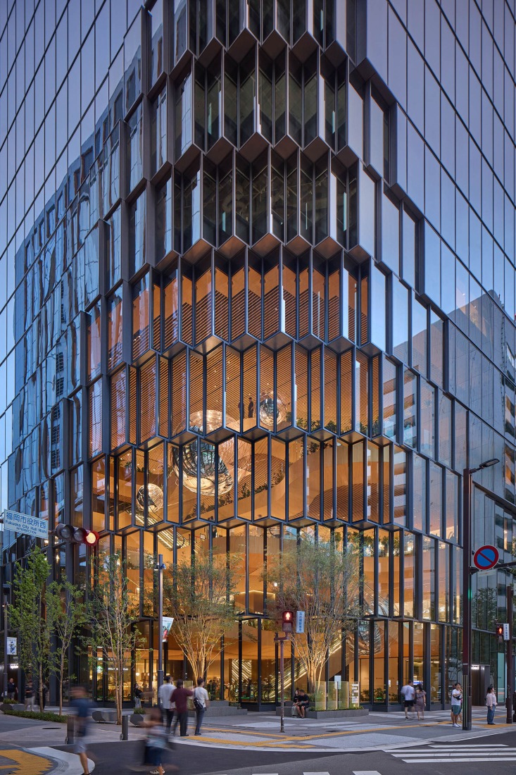Tenjin Business Center II by OMA. Photograph by Tomoyuki Kusunose.