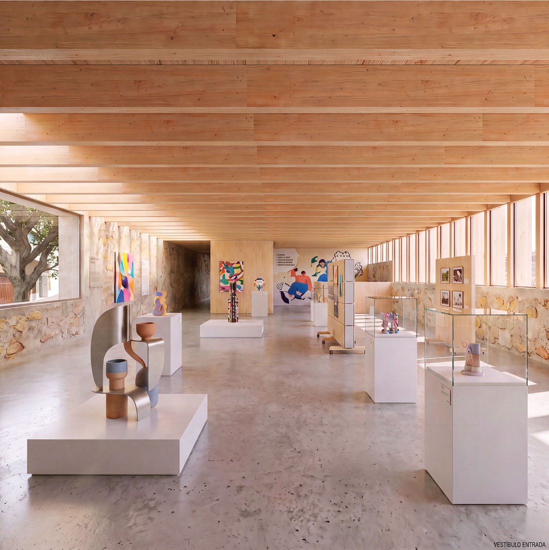 Visualización. Espacio Joven en Parquesol por Pereira-Royo Arquitectos.