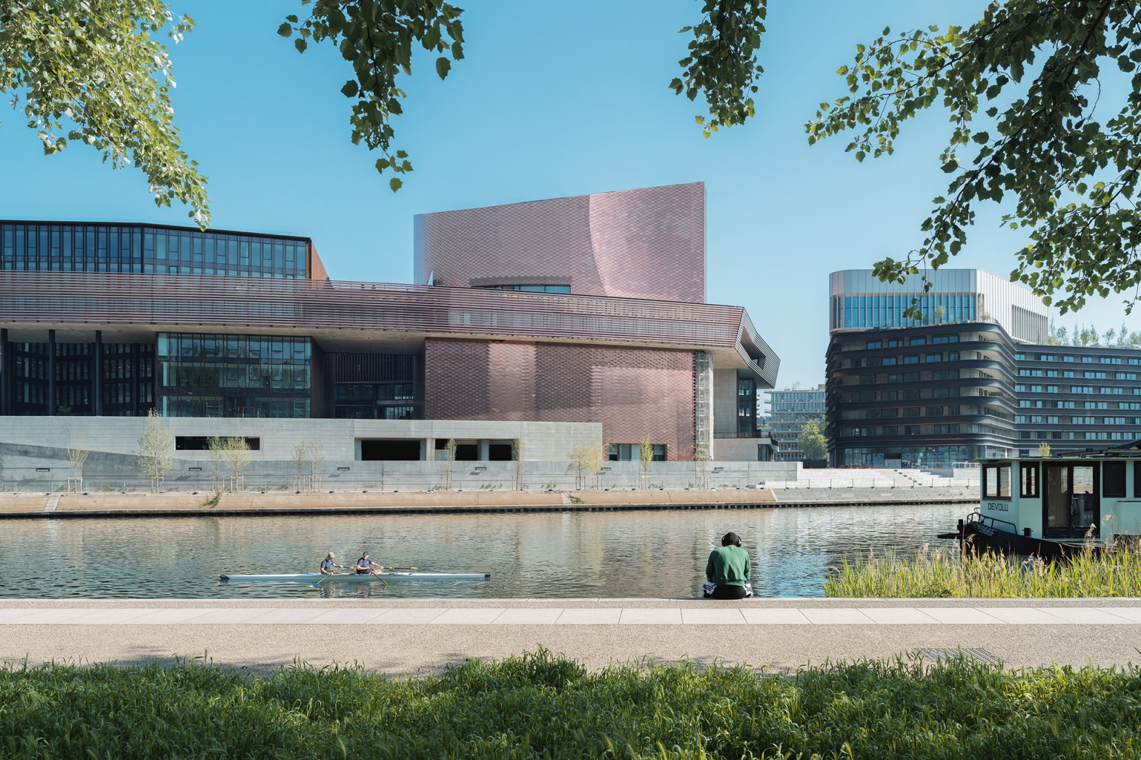 Le Large – Pointe des Arts Art Center – Seguin Island by RCR Arquitectes + CALQ Architects. Photograph by Nicolas Trouillard.