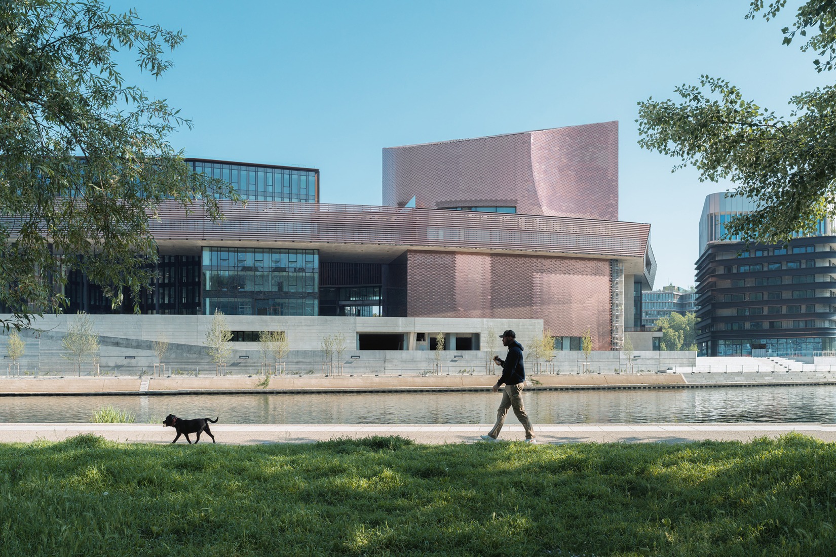 Le Large – Pointe des Arts Art Center – Seguin Island by RCR Arquitectes + CALQ Architects. Photograph by Nicolas Trouillard.