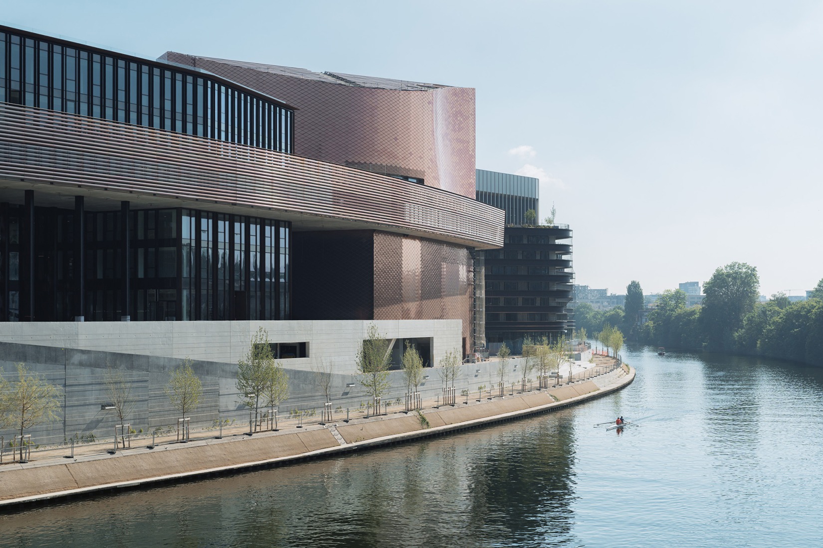Le Large – Pointe des Arts Art Center – Seguin Island by RCR Arquitectes + CALQ Architects. Photograph by Nicolas Trouillard.