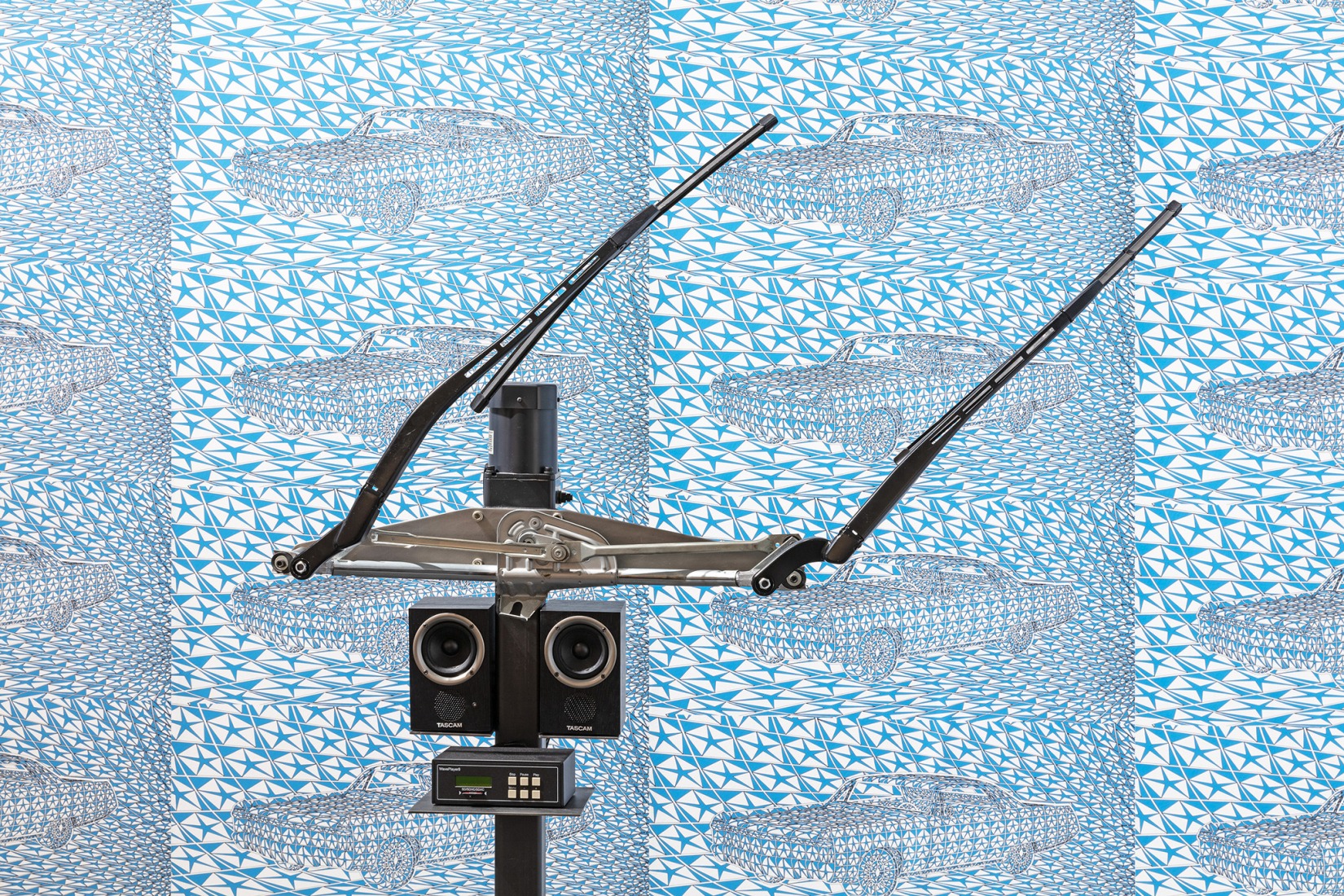 Thomas BAYRLE. Conducter Galaxy Wiper, 2012–2013. Photograph by Sebastiano Pellion di Persano. Courtesy of Thomas Bayrle, Pinacoteca Agnelli, Turin and neugerriemschneider, VG Bild-Kunst, Bonn.