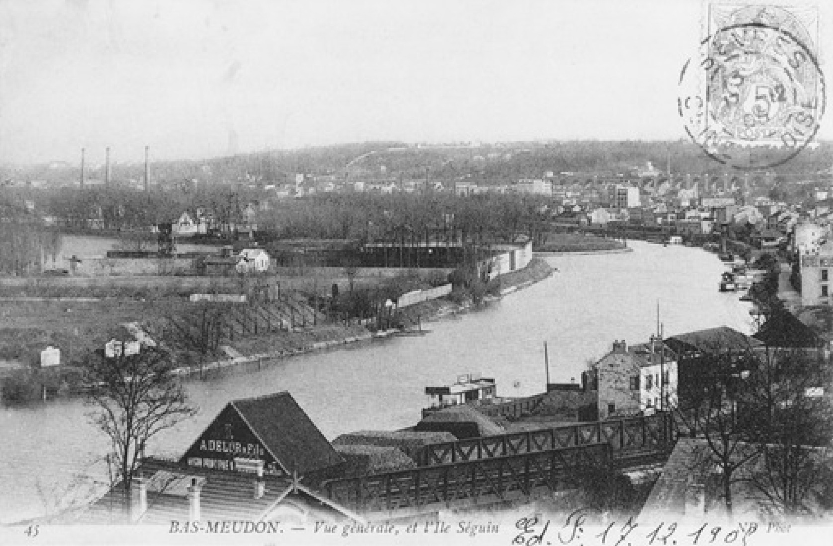 Postcard of the Billancourt Factory. January 1, 1905. Courtesy of Renault Communications – All Rights Reserved.