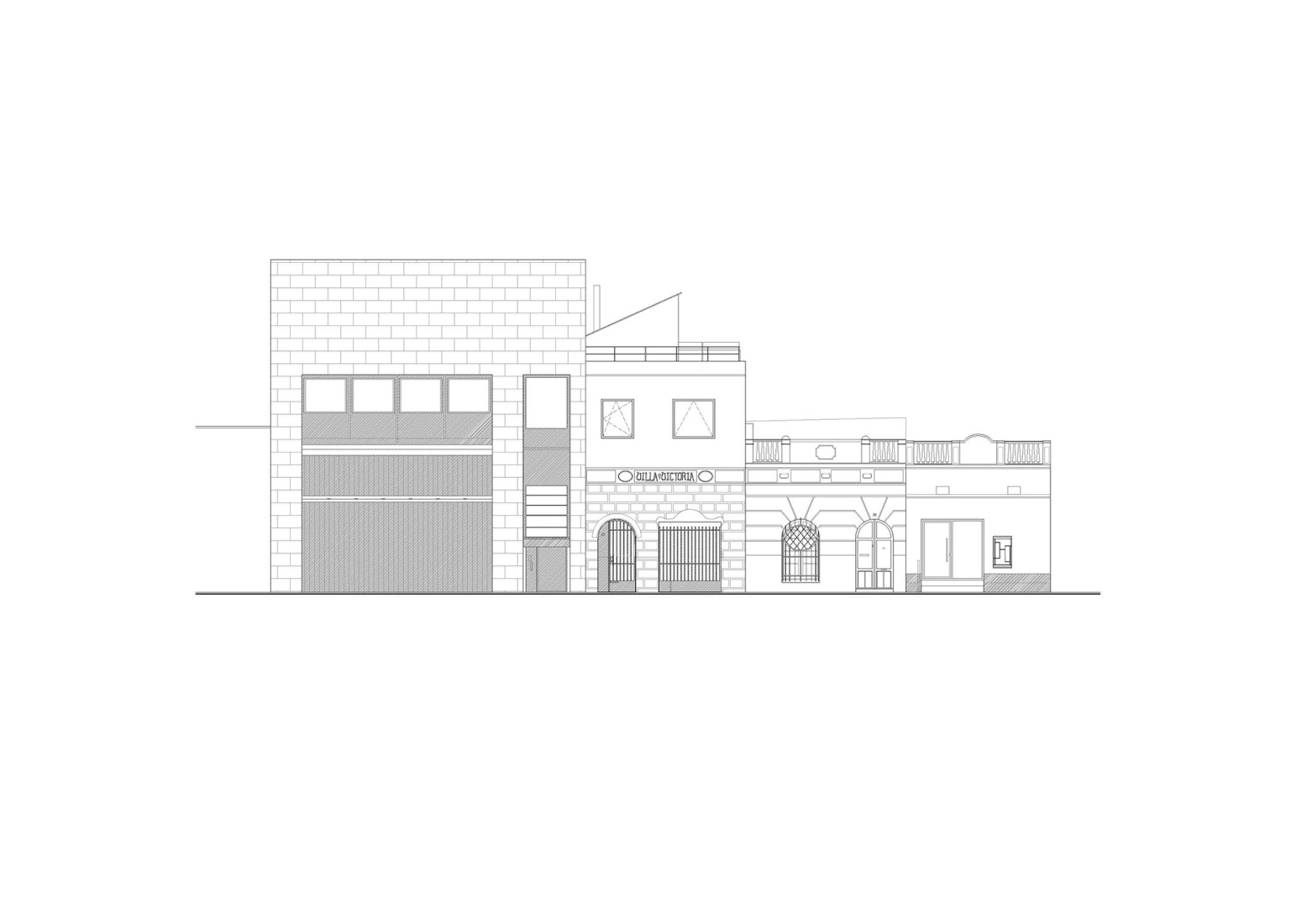Elevation. Villa V by Aramé Studio.
