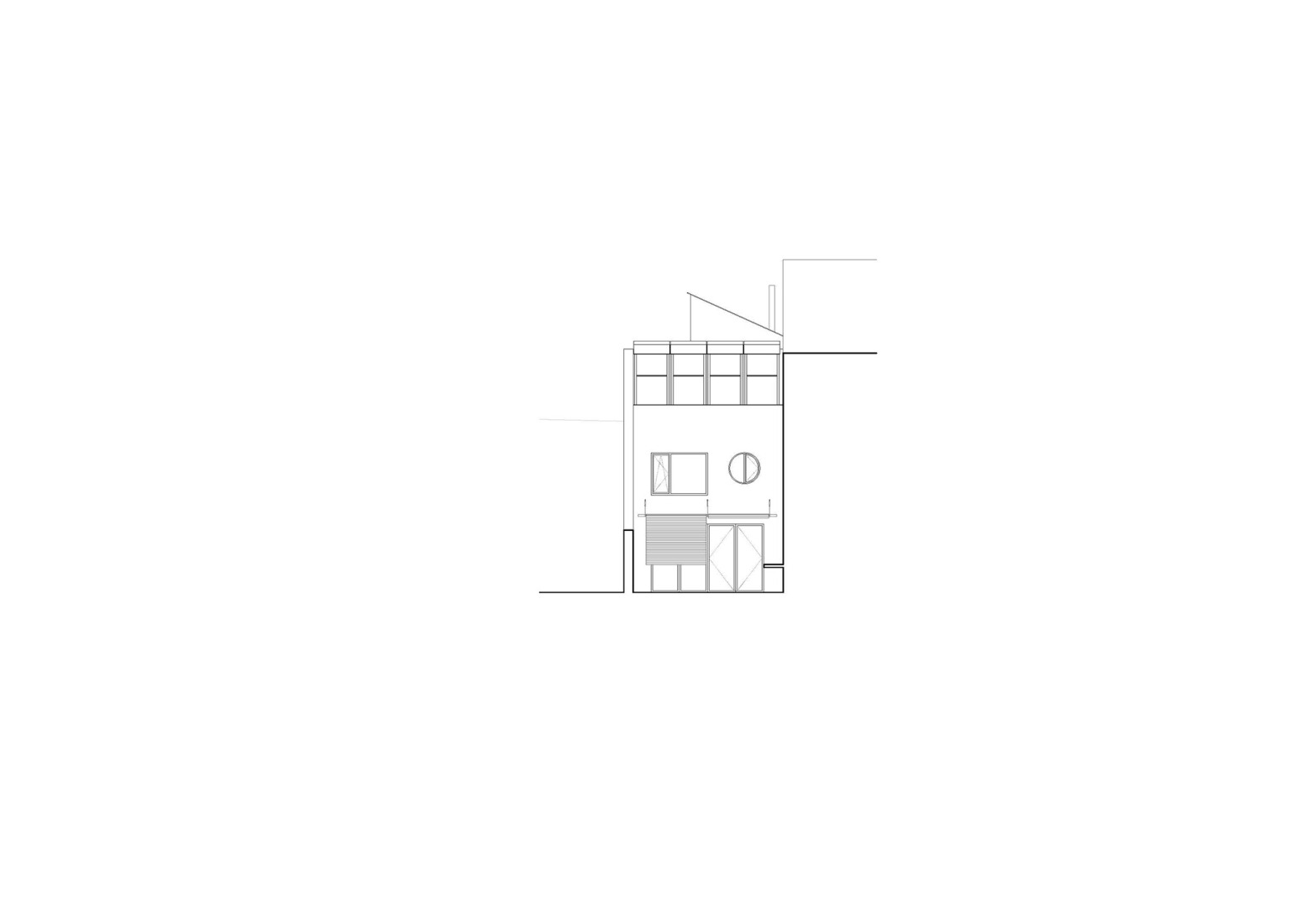 Elevation. Villa V by Aramé Studio.