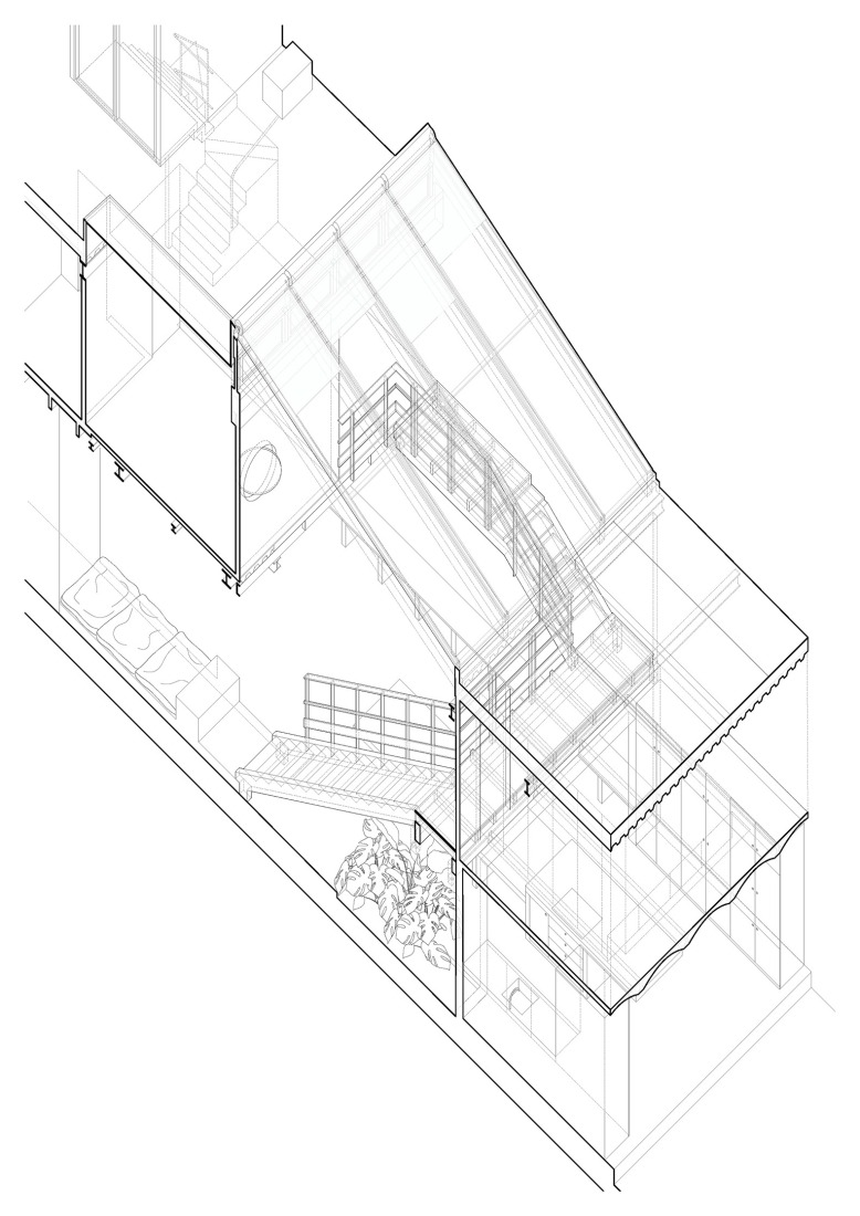 Axonometry. Villa V by Aramé Studio.