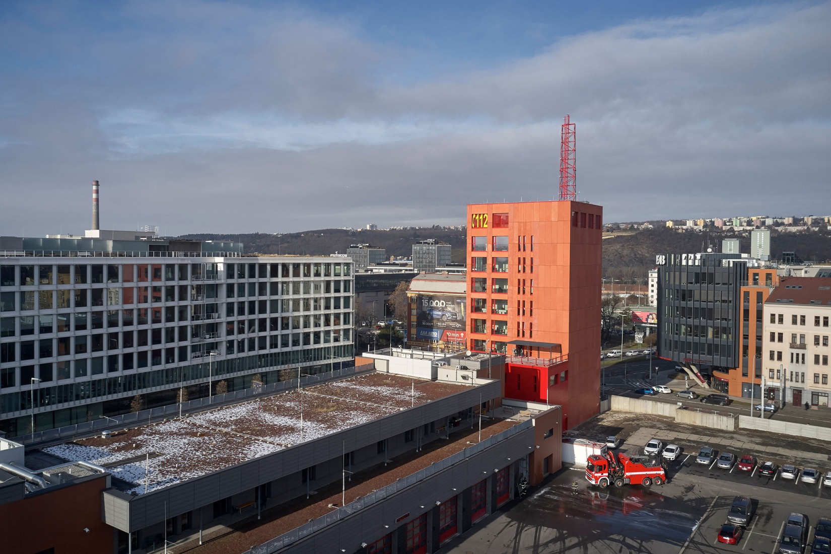 Prague Fire and Rescue Service, by Architektura. Photograph by Filip Šlapal. 