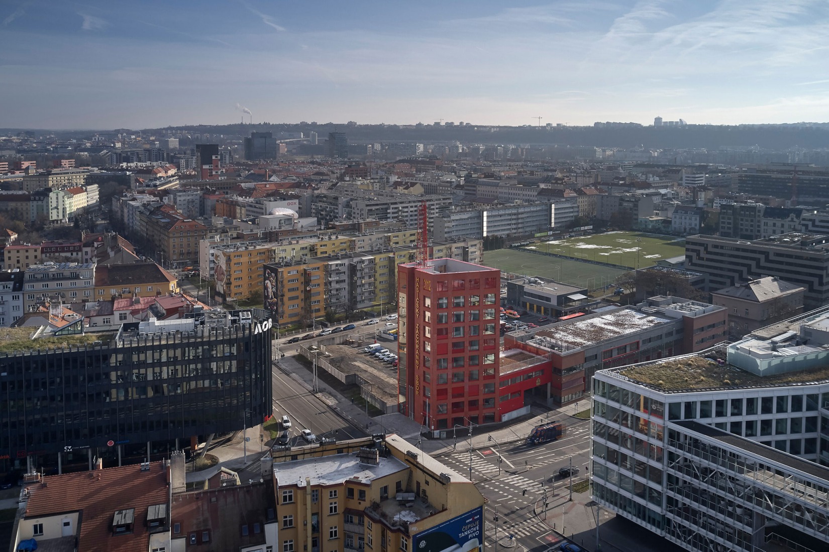 Prague Fire and Rescue Service, by Architektura. Photograph by Filip Šlapal. 