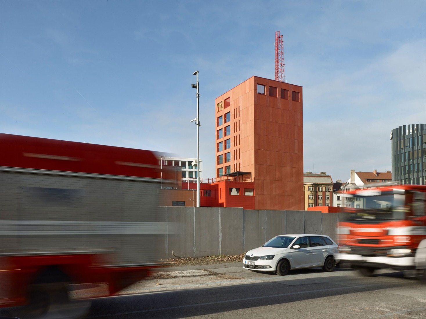 Prague Fire and Rescue Service, by Architektura. Photograph by Filip Šlapal. 