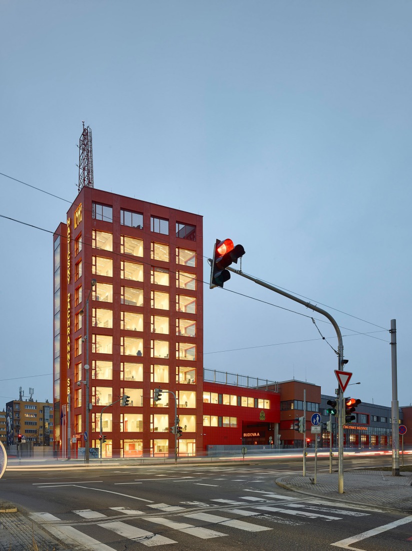 Prague Fire and Rescue Service, by Architektura. Photograph by Filip Šlapal. 