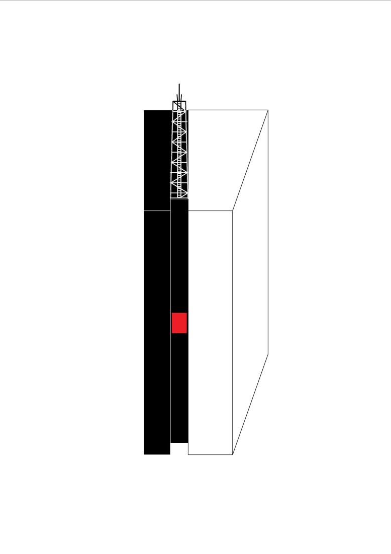 Axonometry. Prague Fire and Rescue Service, by Architektura.