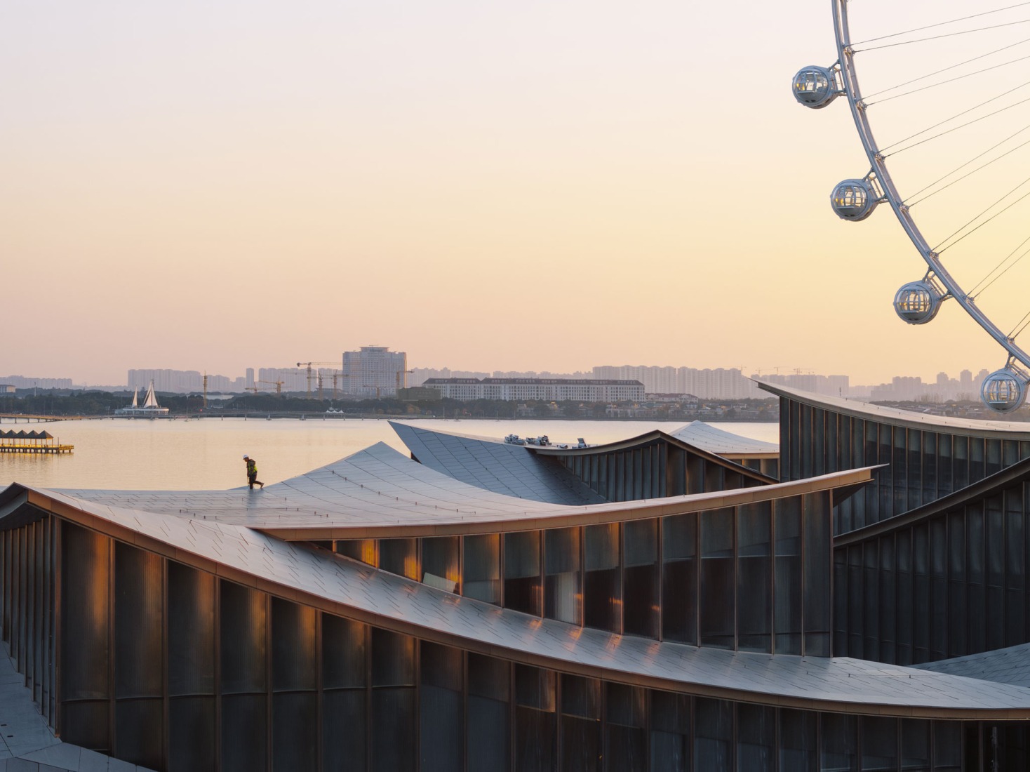 Suzhou Museum of Contemporary Art by BIG. Photograph by Ye Jianyuan.