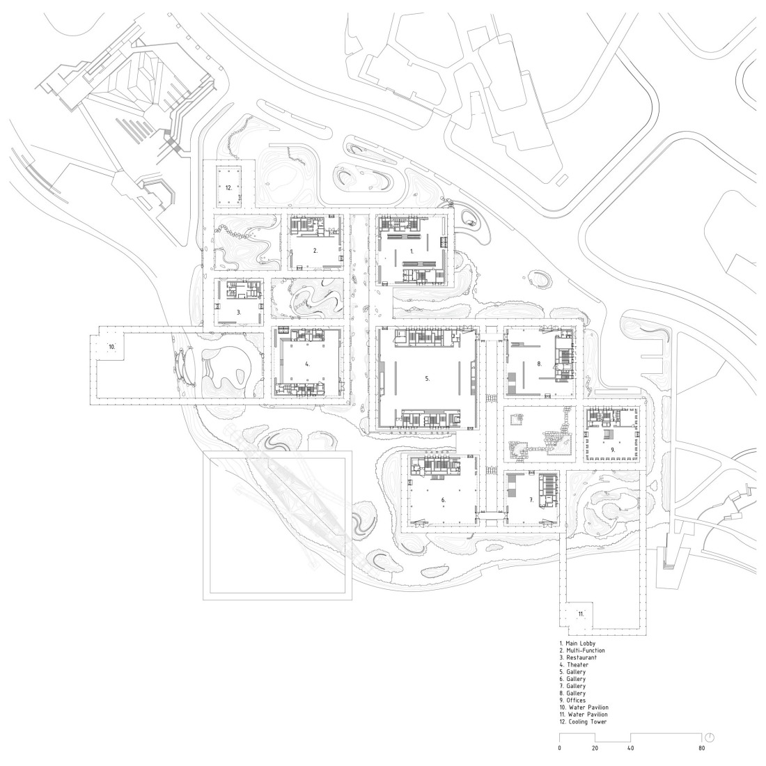 Site plan. Suzhou Museum of Contemporary Art by BIG. 