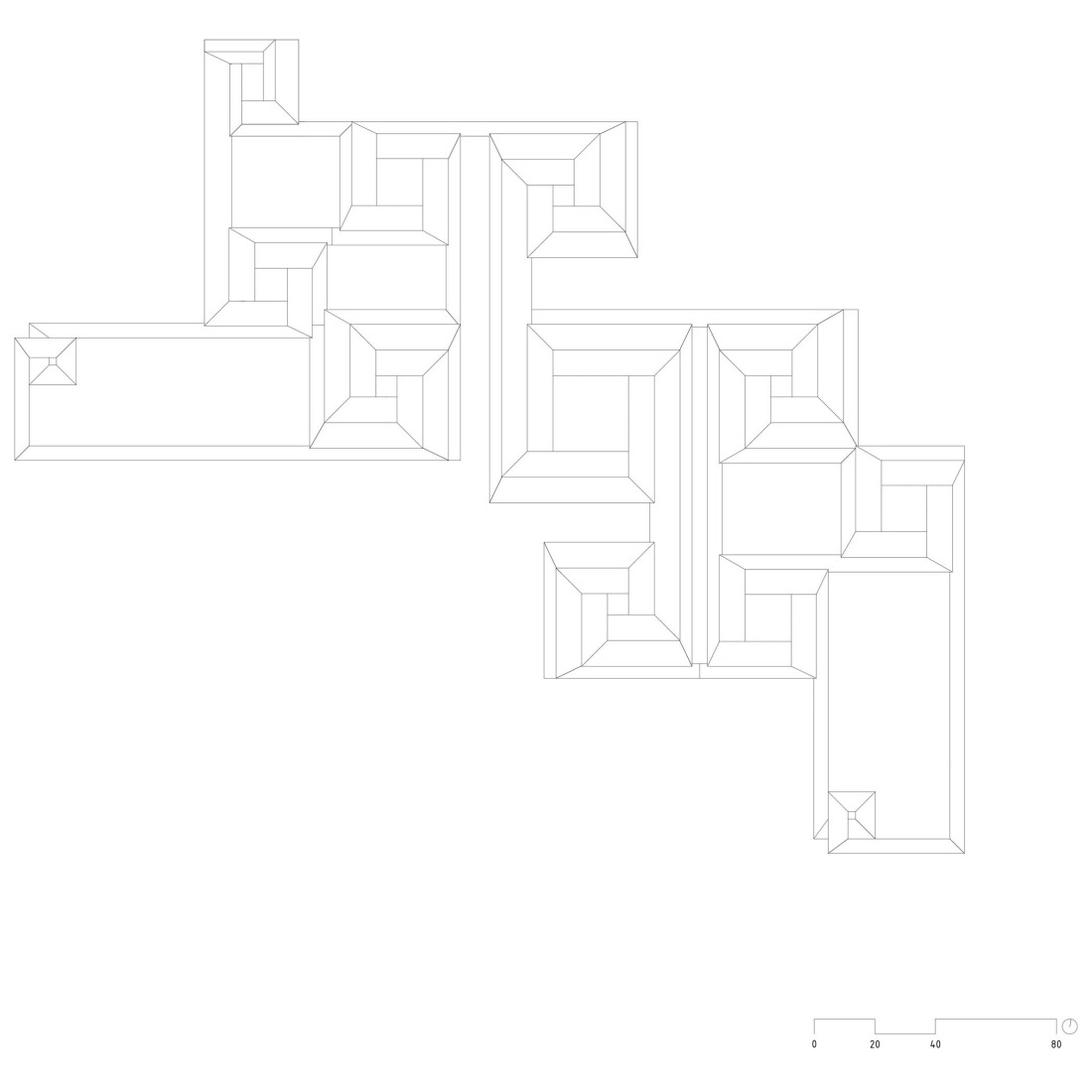 Roof plan. Suzhou Museum of Contemporary Art by BIG. 