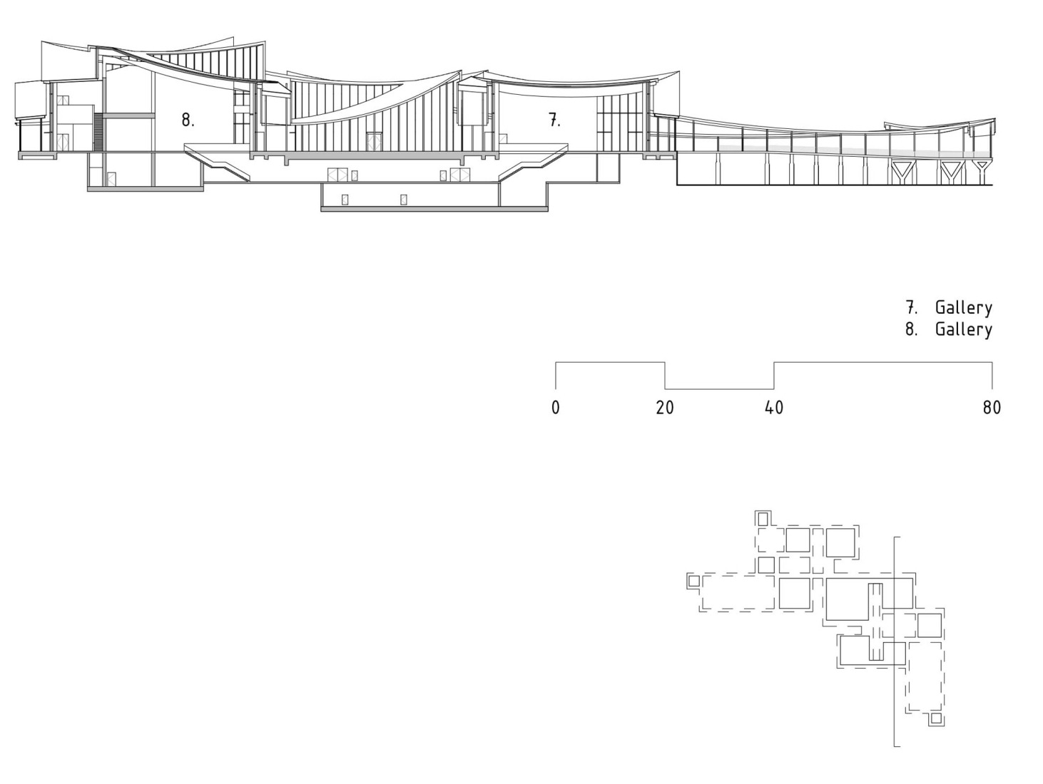 Section. Suzhou Museum of Contemporary Art by BIG. 