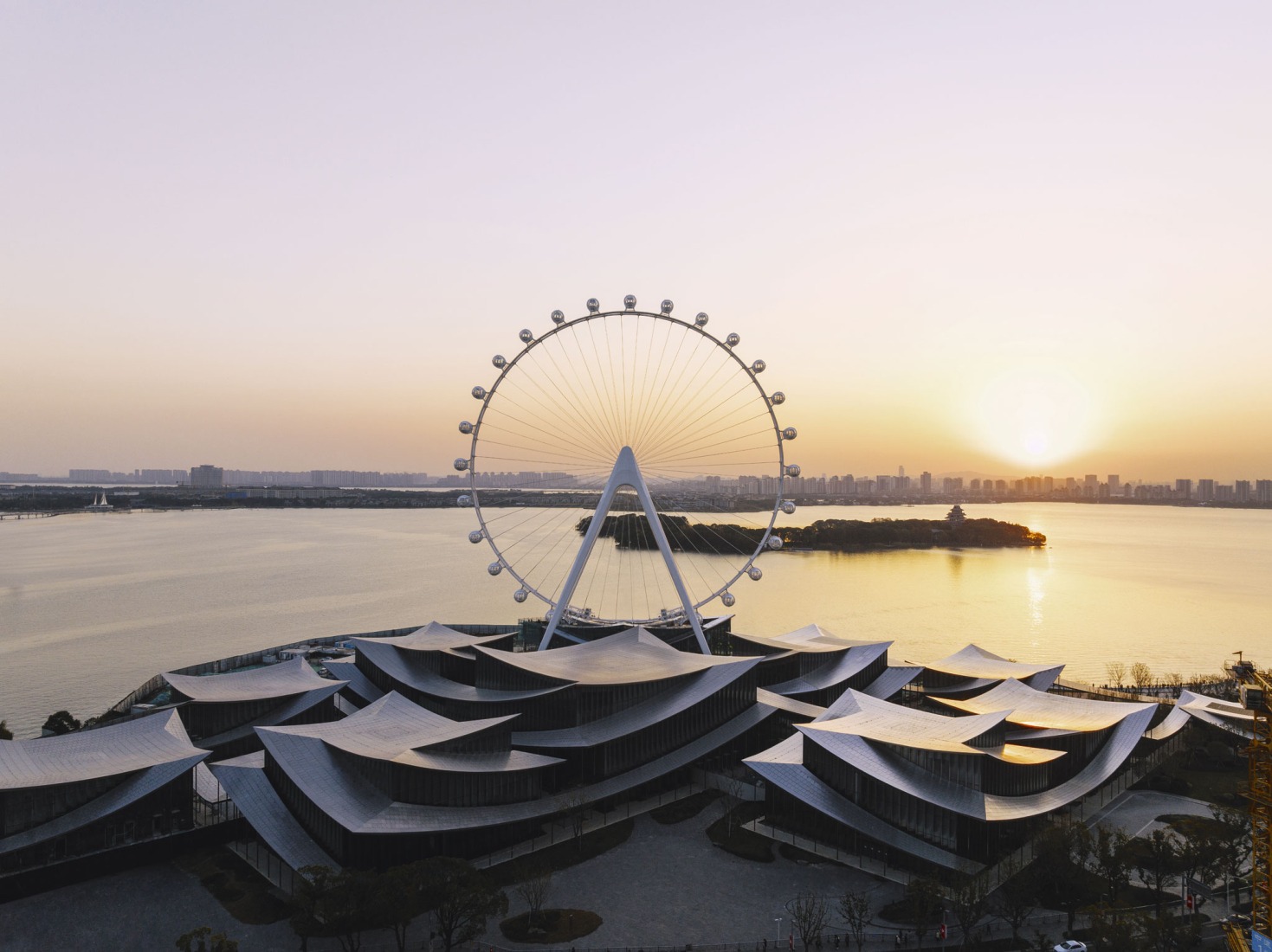 Suzhou Museum of Contemporary Art by BIG. Photograph by Ye Jianyuan.