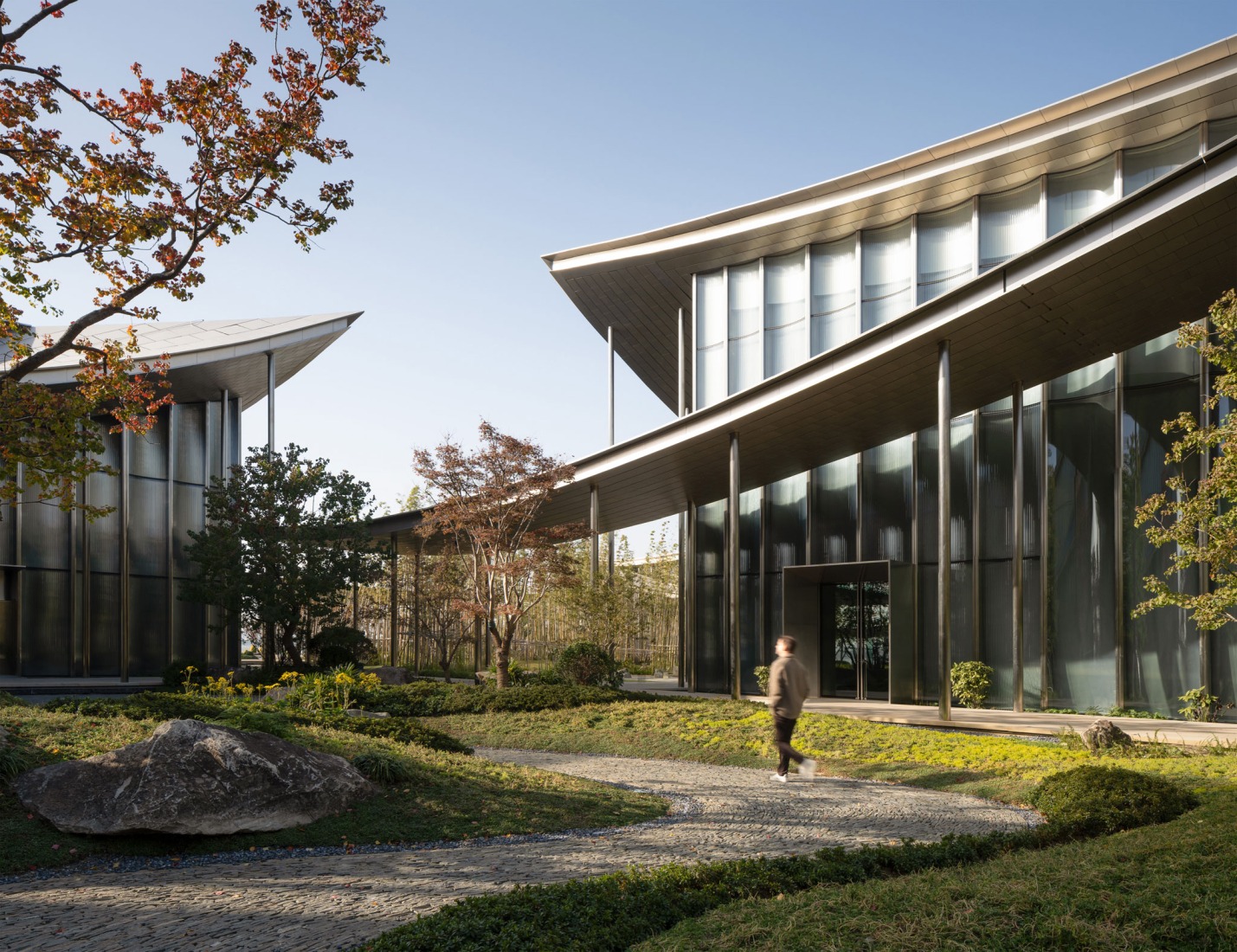 Suzhou Museum of Contemporary Art by BIG. Photograph by Justin-Szeremeta. 