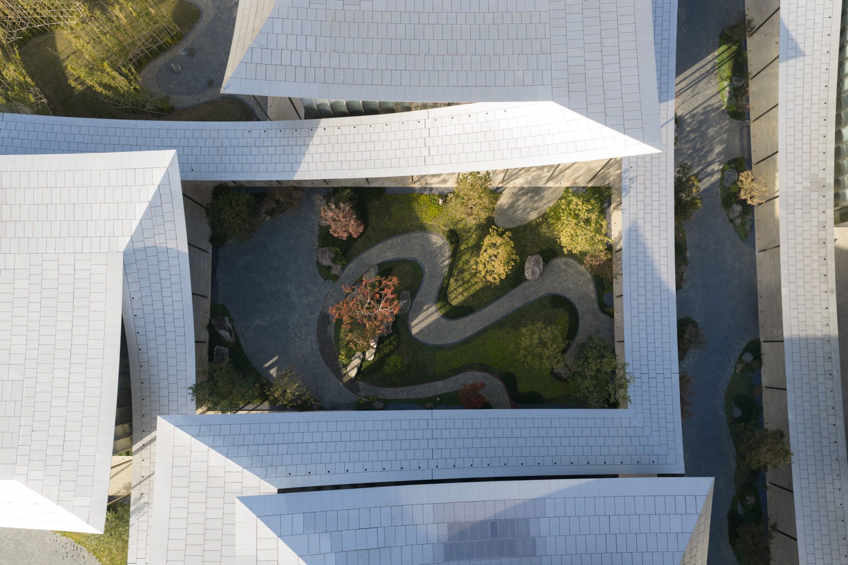 Suzhou Museum of Contemporary Art by BIG. Photograph by Justin-Szeremeta. 
