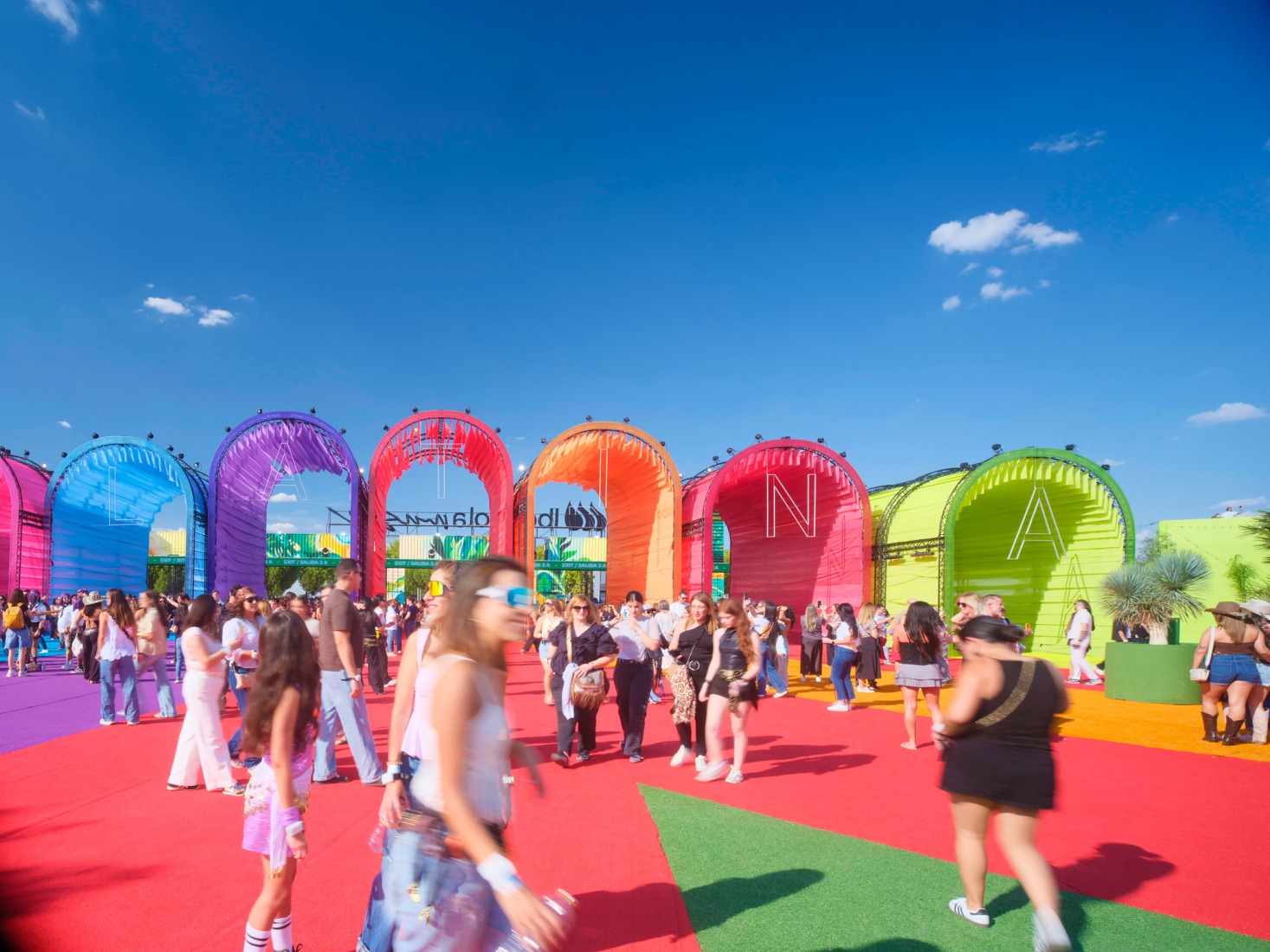 Macondo Park for Shakira’s Madrid Residency by BIG. Photograph by Adrià Goulà.