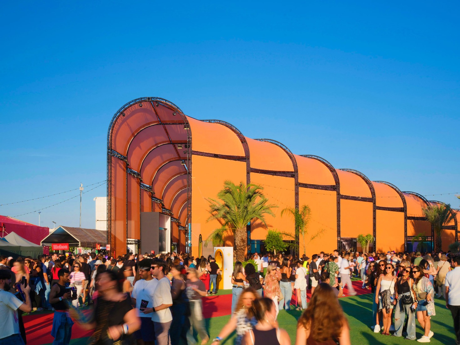 Macondo Park for Shakira’s Madrid Residency by BIG. Photograph by Adrià Goulà.