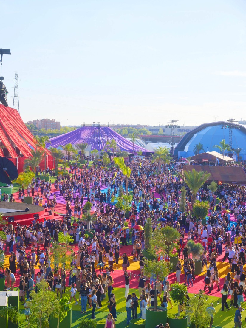 Macondo Park for Shakira’s Madrid Residency by BIG. Photograph by Adrià Goulà.