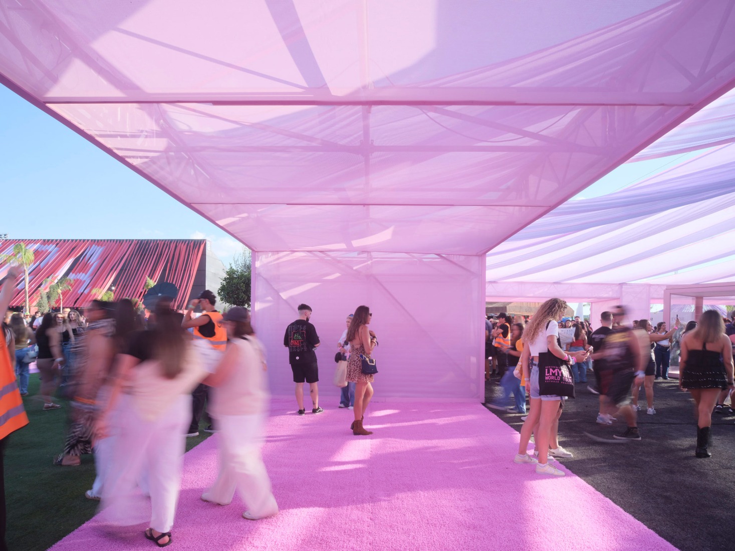 Macondo Park for Shakira’s Madrid Residency by BIG. Photograph by Adrià Goulà.