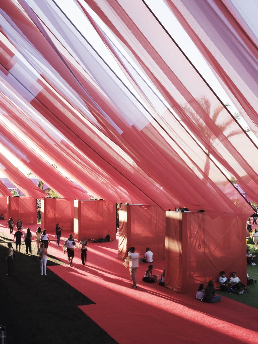 Macondo Park for Shakira’s Madrid Residency by BIG. Photograph by Adrià Goulà.