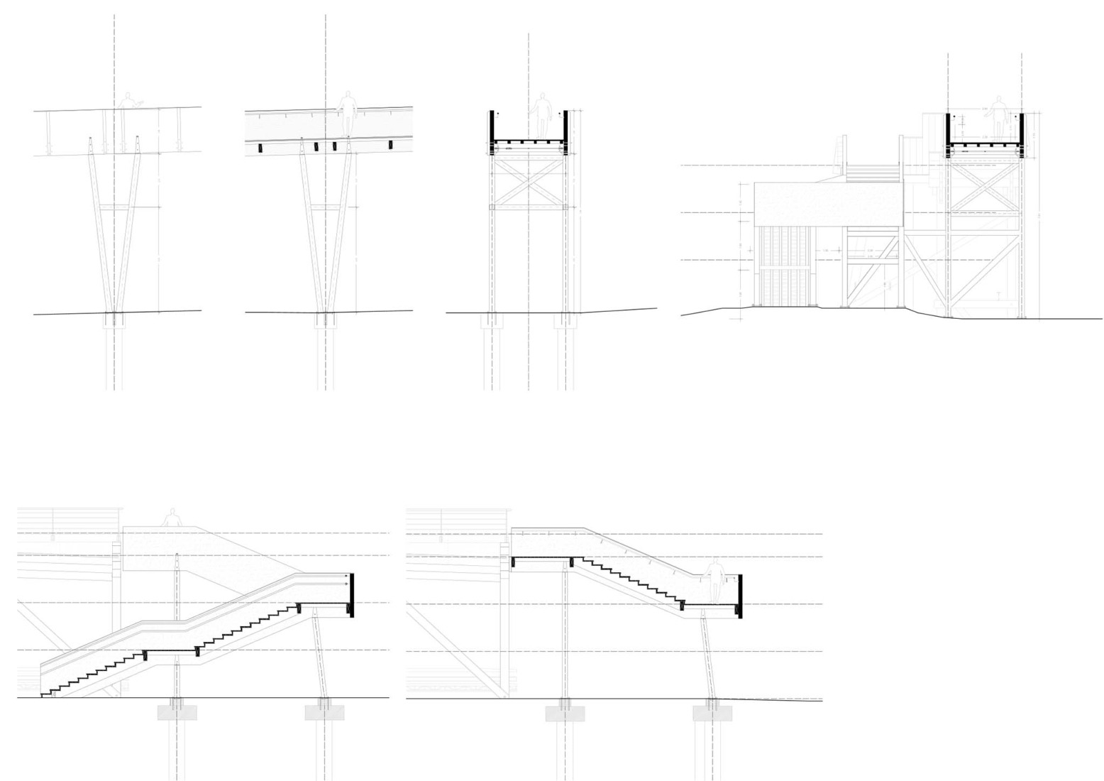 Detalles constructivos. Parque Zamalanda de la Ribera del Nervión por Burgos & Garrido Arquitectos.