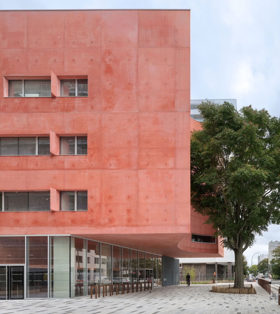 Dance, Music and Theatre Conservatoire by Dominique Coulon & associés. Photograph by Eugeni Pons.