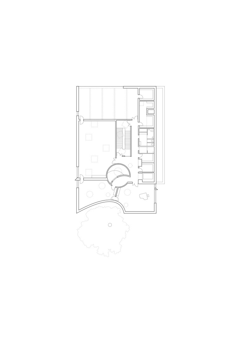 Third floor plan. Dance, Music and Theatre Conservatoire in Massy by Dominique Coulon & associés.