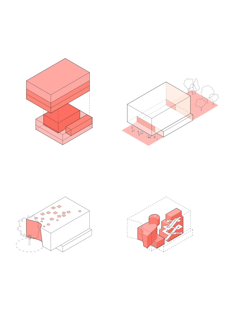 Diagrams. Dance, Music and Theatre Conservatoire in Massy by Dominique Coulon & associés.