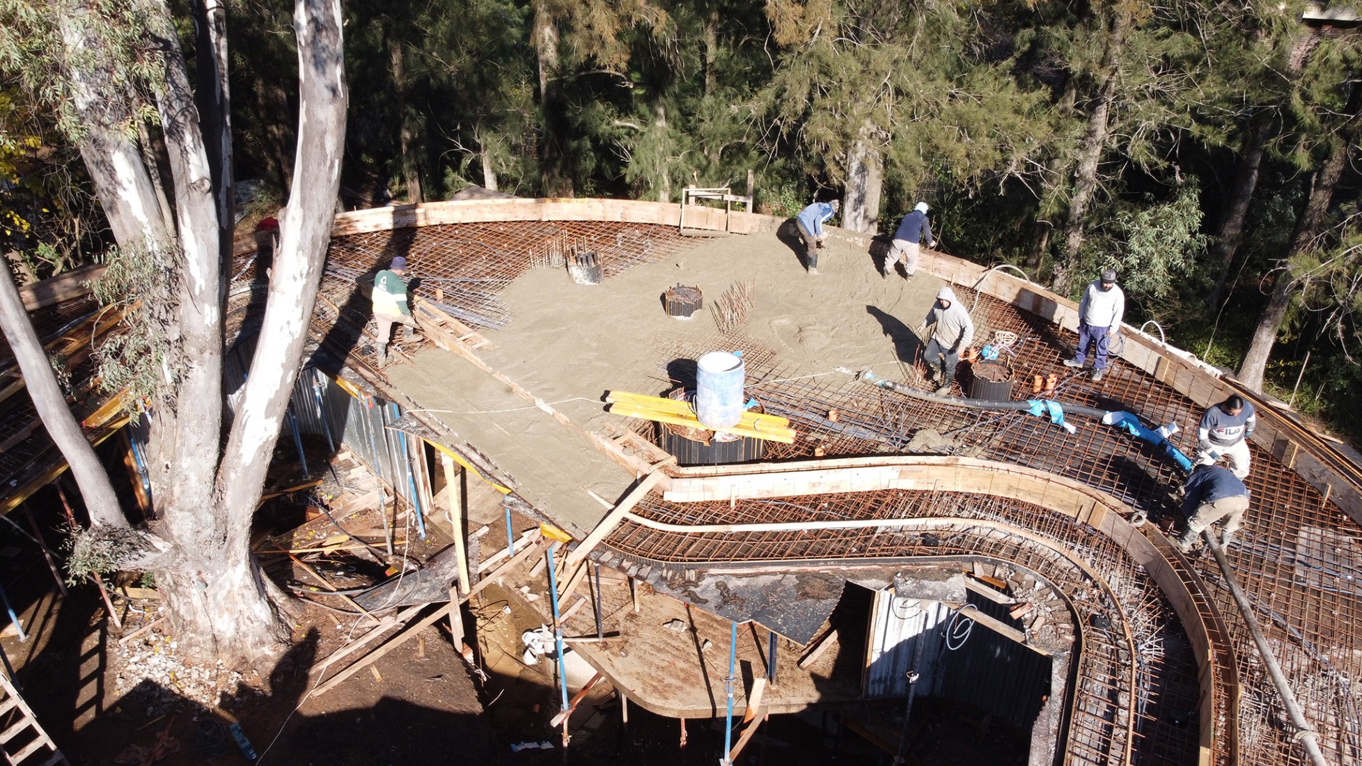 Proceso de construcción. Casa JB por Haak Arquitectura.