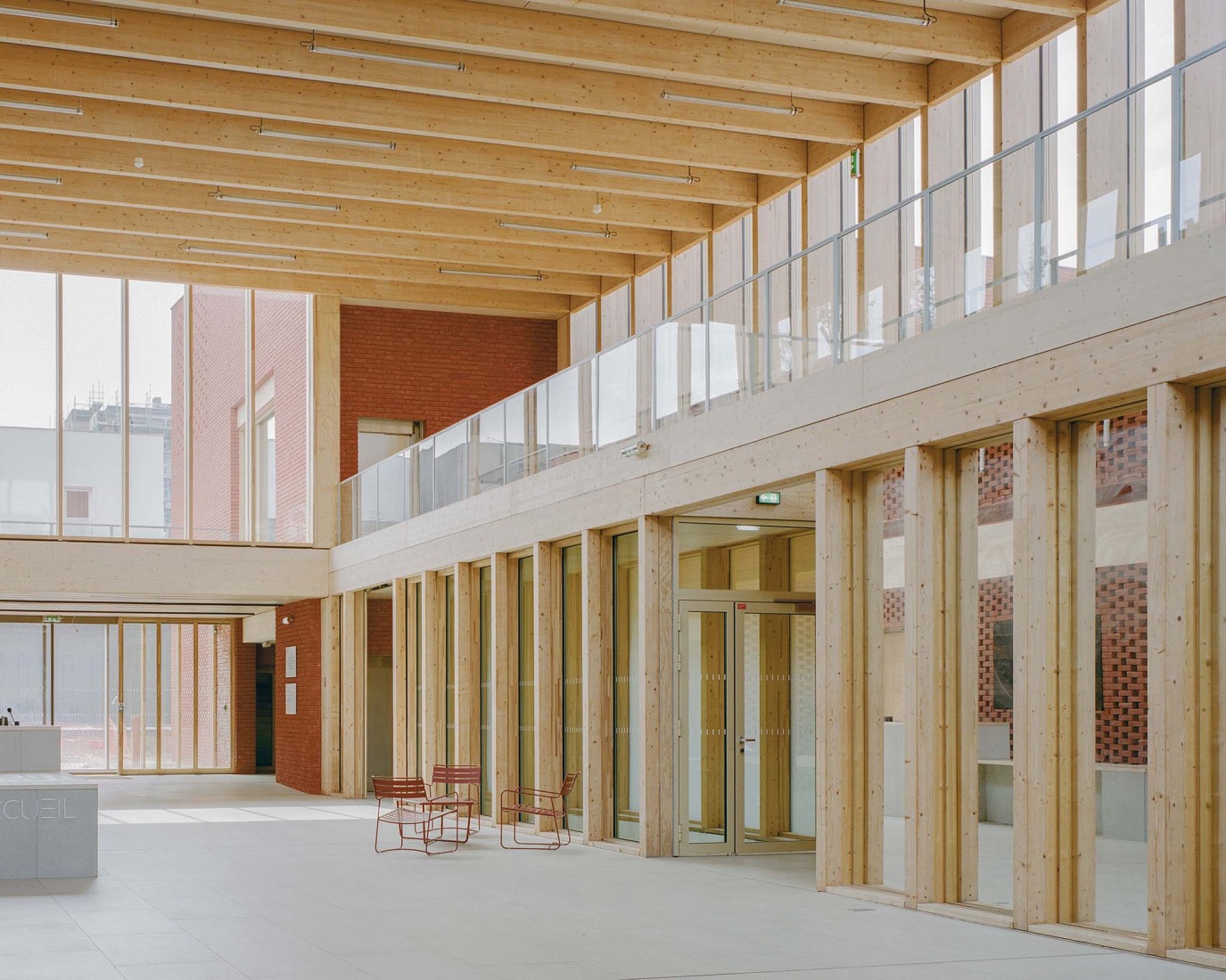 Jacques Prévert Public Services Center by HEMAA. Photograph by Charles Bouchaïb.