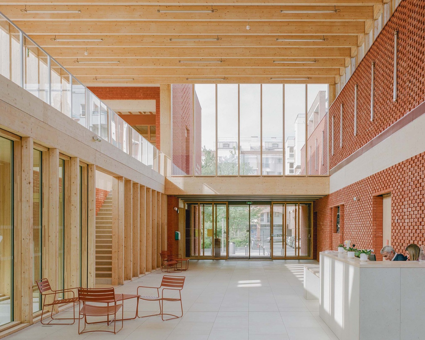 Jacques Prévert Public Services Center by HEMAA. Photograph by Charles Bouchaïb.