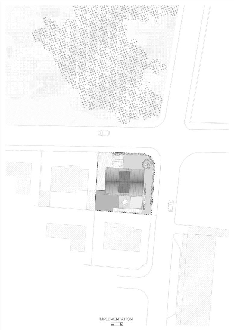 Site plan. Casa Verde by M2 Senos Arquitectos. 