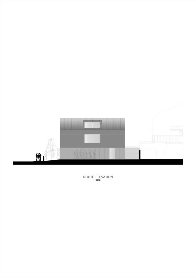 North elevation. Casa Verde by M2 Senos Arquitectos.