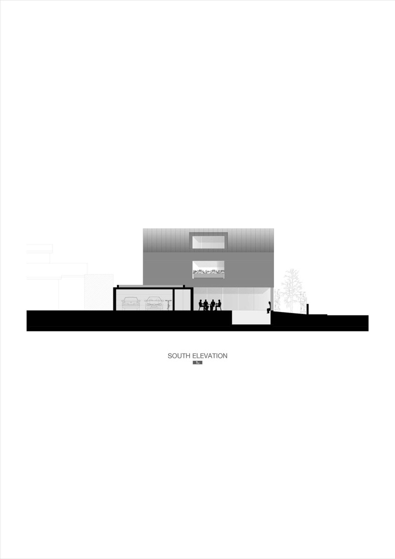 South elevation. Casa Verde by M2 Senos Arquitectos.