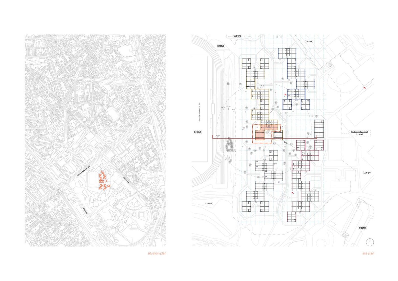 Site plan. WVDM Living Lab by MAKER architecten.