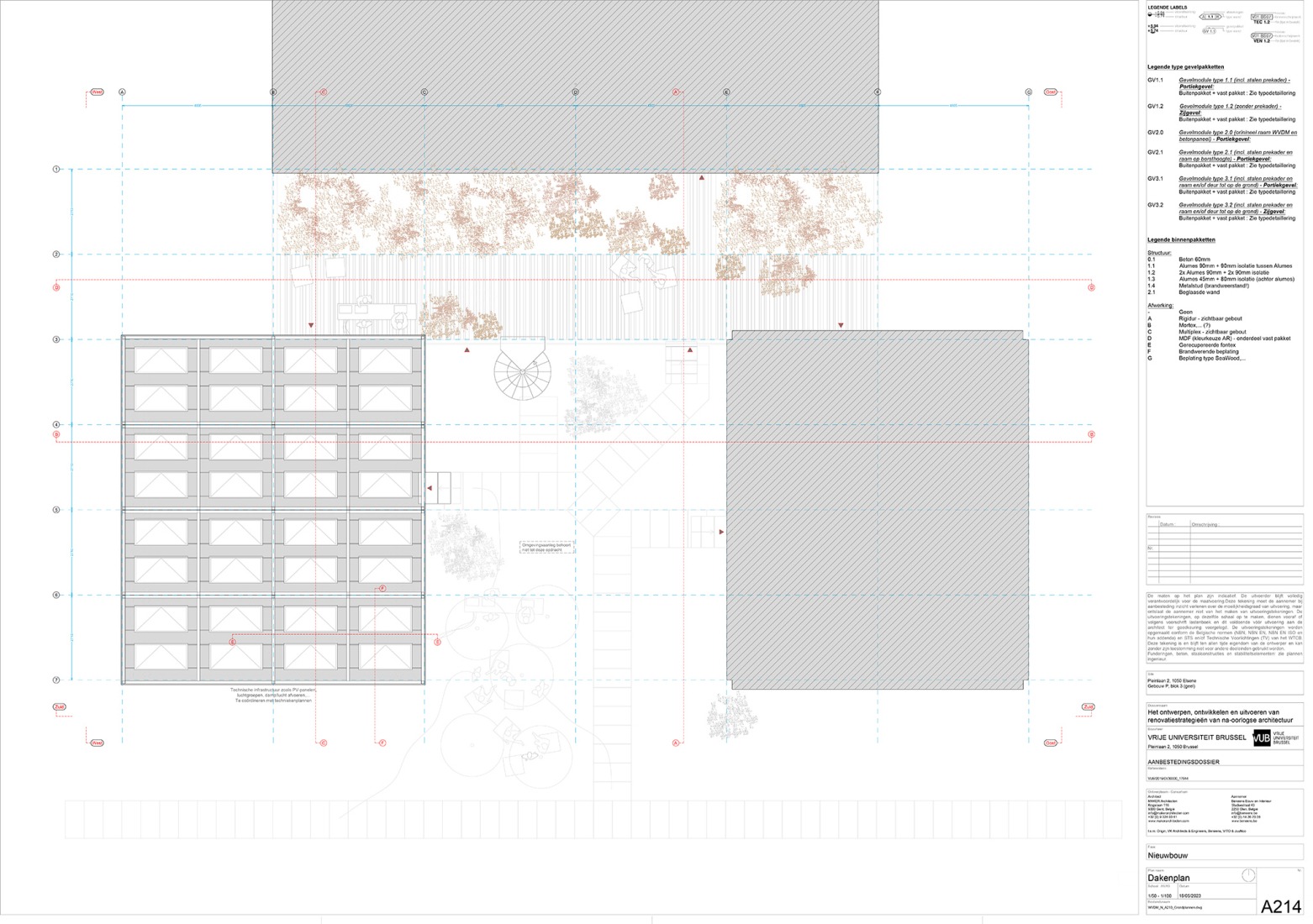 Second floor plan. WVDM Living Lab by MAKER architecten.
