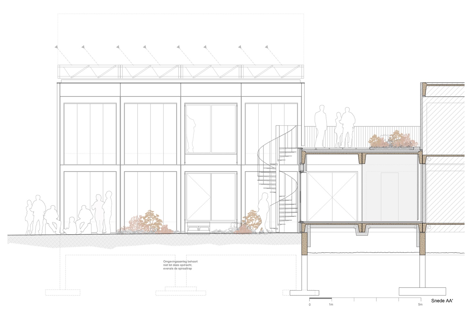 Section. WVDM Living Lab by MAKER architecten.