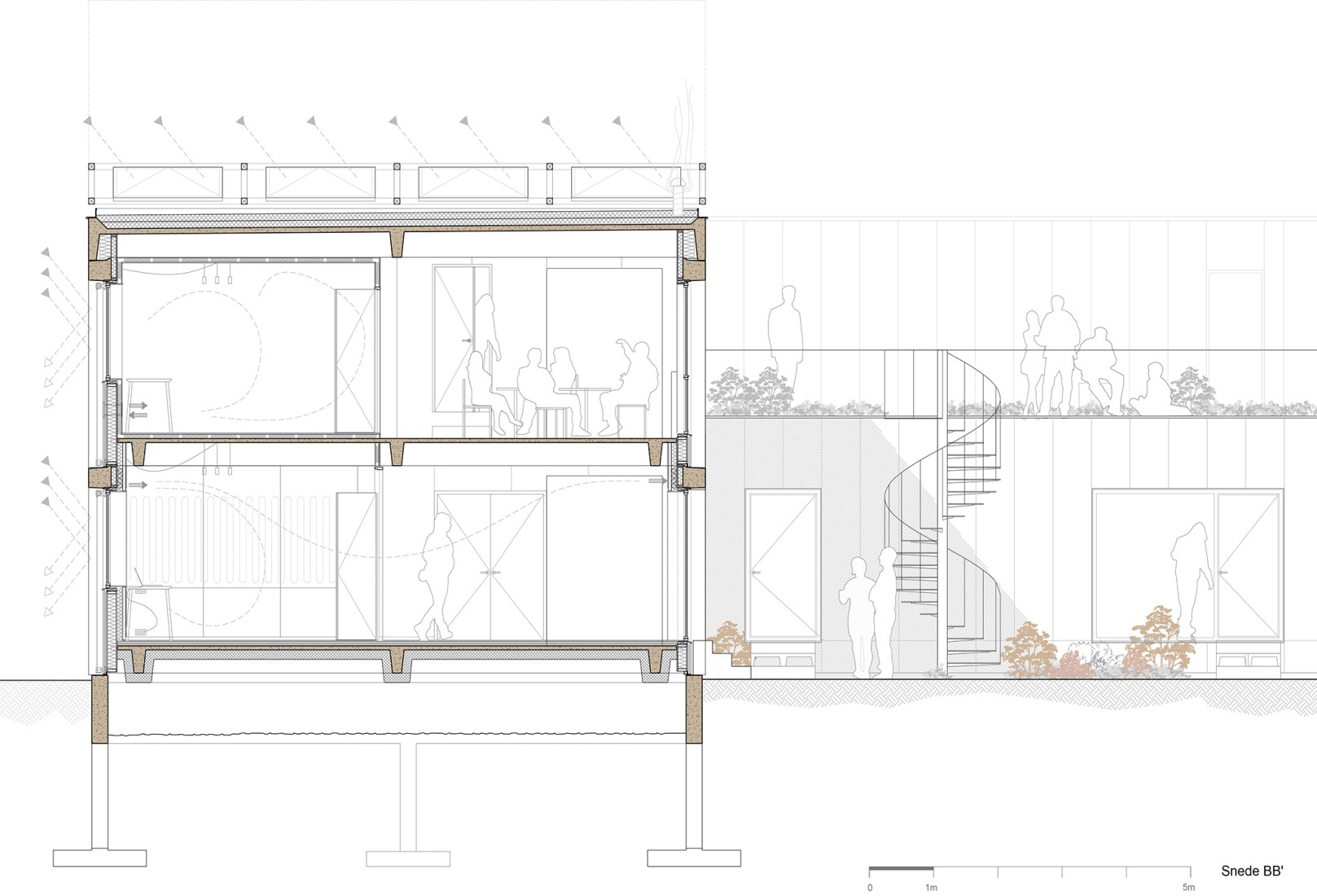 Section. WVDM Living Lab by MAKER architecten.