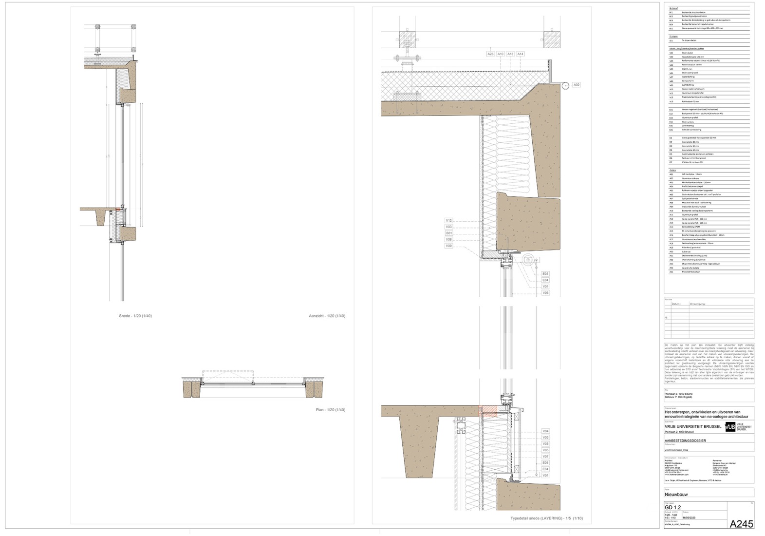 Constructive details. WVDM Living Lab by MAKER architecten.