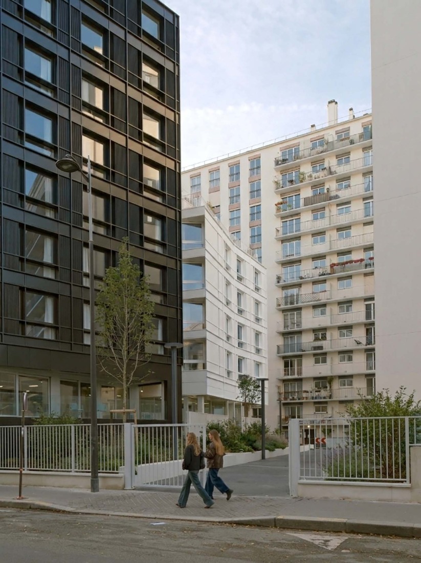Residencia de estudiantes Lourmel por MARS Architectes. Fotografía por Raphael Renard.