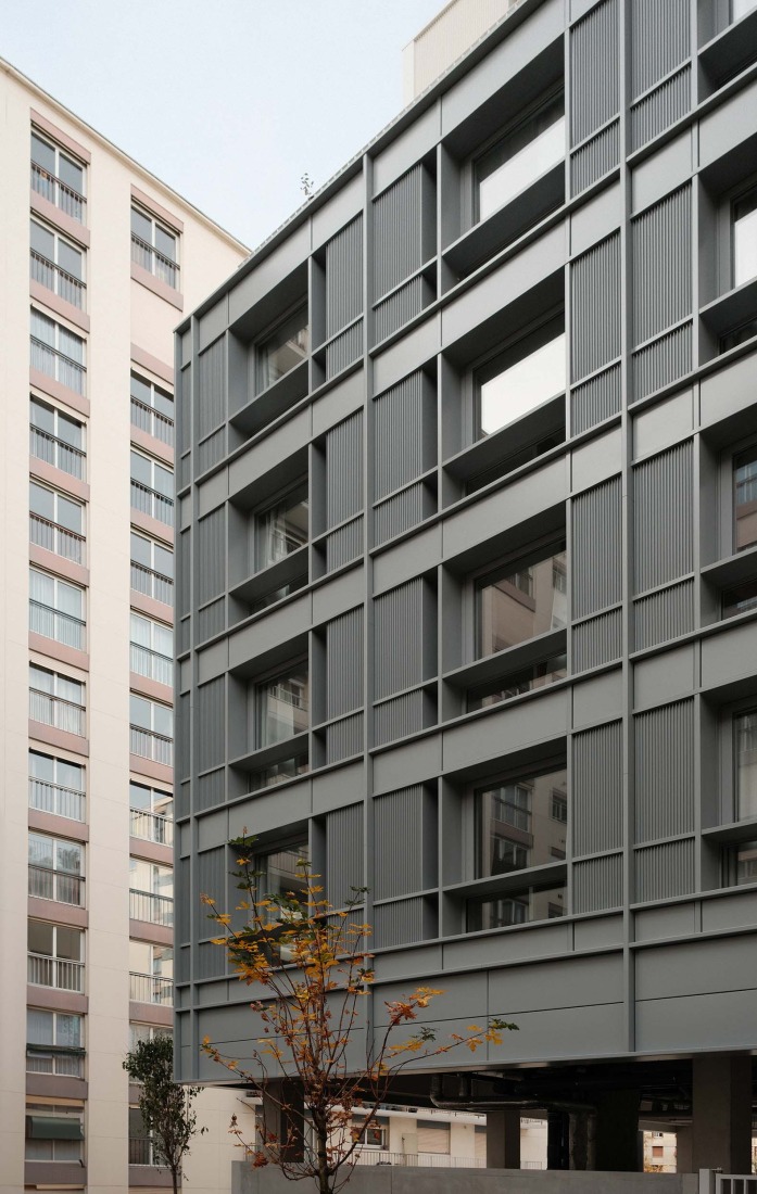 Residencia de estudiantes Lourmel por MARS Architectes. Fotografía por Raphael Renard.