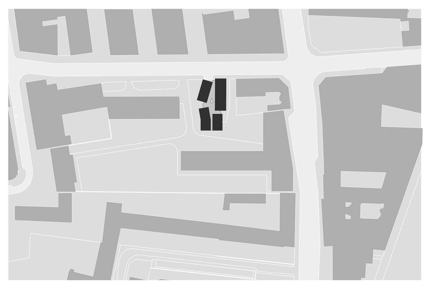 Plano de situación. Residencia de estudiantes Lourmel por MARS Architectes. 