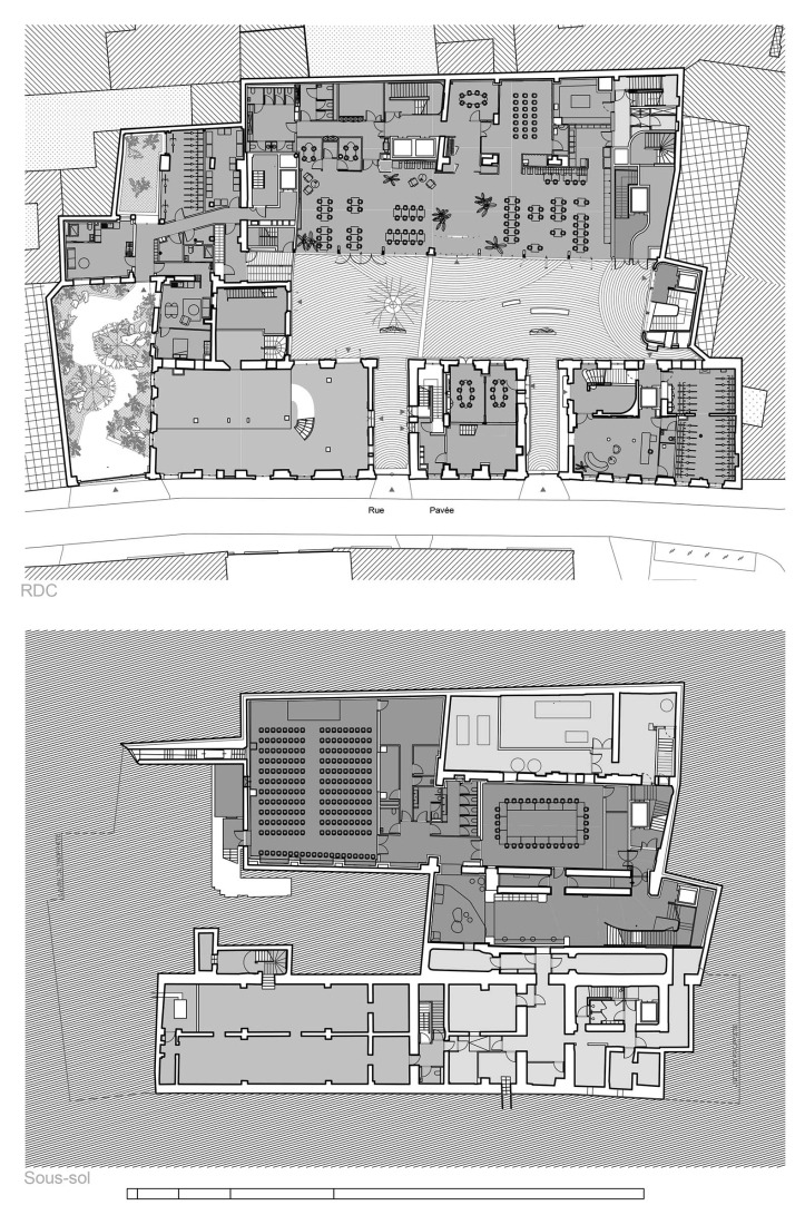 Floor plans. Pavée Street by MARS Architectes. 